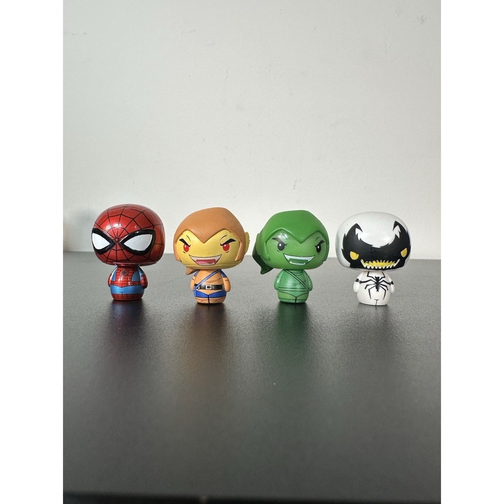 FUNKO PINT SIZE HEROES Marvel Lot 4 Spiderman Green‎ Hobgoblin Anti Venom